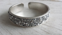 Chrystal diamond armband zilver