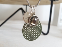 Ketting druppel army green