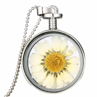 Ketting dry flower wit