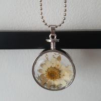 Ketting dry flower wit