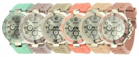 Horloge Ernest 'silver case' oud roze