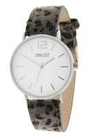 Horloge leopard grijs-wit