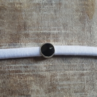 Armband stretch wit met swarovski #3