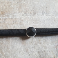 Armband stretch zwart met swarovski #3