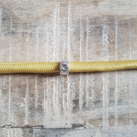 Armband stretch geel met swarovski #1