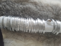 Armband tekst aluminium